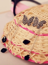 Black Butterfly fall Earrings