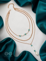 Heaven's Fall- Golden Embellished Necklace 