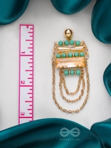 The Marigold Vines- Golden Embellished Earrings