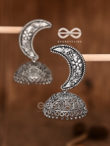The Large Intricate Moon Statement Jhumkas