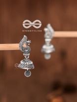 The Little Artsy Peacock bell Jhumkis