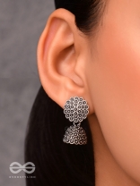 The Little Cute Floral Jhumkis - Tiny Trinket Earrings
