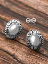 The Little Pearly Aztec Studs - Tiny Trinket Earrings