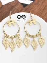 The Playful Charm - Golden Light-weight Earrings