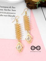 Spiralling in Style - Casual Golden Danglers