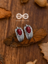 The Little Embellished Leaflets - Tiny Trinket Earrings