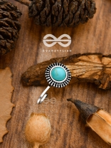 The Bohemian Sun - Turquoise Boho Nosering