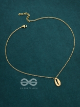 The Glamorous Golden Shell Necklace With Anti-Tarnish Coating