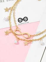 To Infinity and Beyond - Golden Statement Layered Bracelet