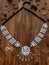 Simply a Class Apart - Gorgeous Statement Mirror Neckpiece And Earrings Set