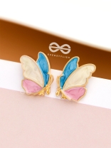 The Bewitching Butterflies - Statement Enamelled Studs