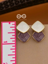 A Classy Delight - Statement Enamelled Earrings