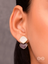 A Classy Delight - Statement Enamelled Earrings