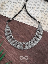 The Peaceful Peacocks - Oxidised Boho Choker