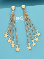 Shimmer like a Star - Statement Golden Danglers