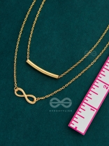 The Infinite Elegance - Golden Multilayered Neckpiece With Anti-Tarnish Coating