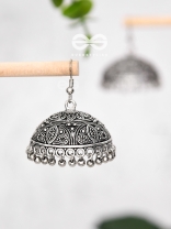 The Nature Motifs - Intricate Statement Boho Jhumkas