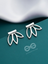 Don't Leaf Me - Silver Ear-Jackets