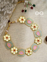 The Royal Indulgence - Statement Golden Set of Neckpiece and Earrings