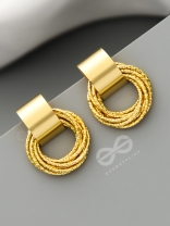 A Chunk of Gold - Statement Earrings