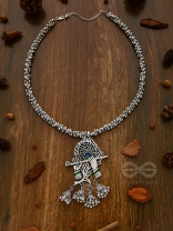 The Charismatic Krishna - Statement Ethnic Enamelled Neckpiece