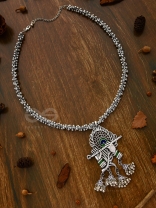 The Charismatic Krishna - Statement Ethnic Enamelled Neckpiece