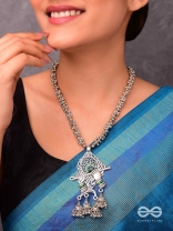 The Charismatic Krishna - Statement Ethnic Enamelled Neckpiece