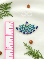 The Waves of Ocean - Exquisite Enamelled Earrings