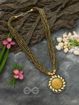 The Timeless Elegance- Beautiful Beaded Neckpiece (Dijon)