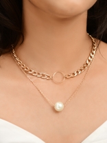 The Epitome of Elegance- Layered Pearl Neckpiece