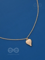 Heart Of Sea- Intricate Golden Neckpiece With Anti-Tarnish Coating 