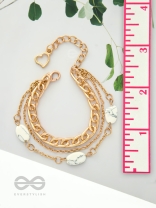 Stoned with Style- Golden Stone Bracelet