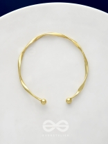 The Golden Crescent- Elegant Golden Bracelet