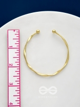 The Golden Crescent- Elegant Golden Bracelet