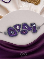 Kimaya - The Divine - Sequins, Cutdana And Stone Hand Embroidered Choker Neckpiece