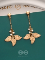 The Flaming Bush- Classy Golden Earrings