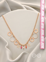 The Eternal Cosmos- Classy Golden Necklace With Anti-Tarnish Coating 