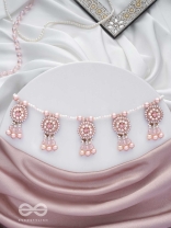 Shadwal- The Pretty Meadow- Pearls and Stones Embroidered Necklace 