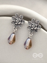 The Frosted Flower- Tiny Trinket Earrings (Lavender)