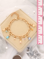 Catch the Sun- Golden Glass Beads Bracelet