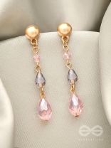 The Honeydew- Golden Glass Beads Earrings