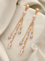 Rains of Castamere- Golden Glass Beads Earrings
