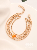 The Daisy Chain- Golden Statement Bracelet