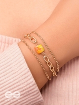 The Daisy Chain- Golden Statement Bracelet