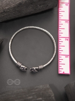 Rosa Mystica- Oxidised Bangle Bracelet