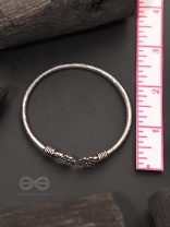 Full Bloom - Oxidised Bangle Bracelet