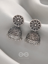 The Blooming Bud- Brass Jhumka Earrings