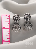 The Blooming Bud- Brass Jhumka Earrings