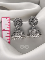 The Sun Flame- Brass Jhumka Earrings