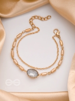 The Grey Sky- Golden Embellished Bracelet
